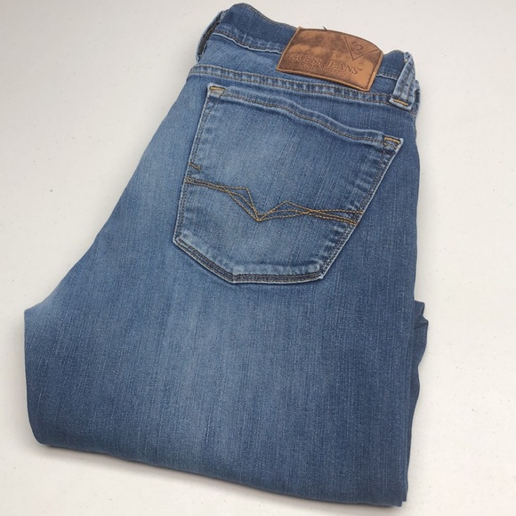 Guess Jeans Vintage Mens Guess Desmond Relaxed Fit Jeans 34x32